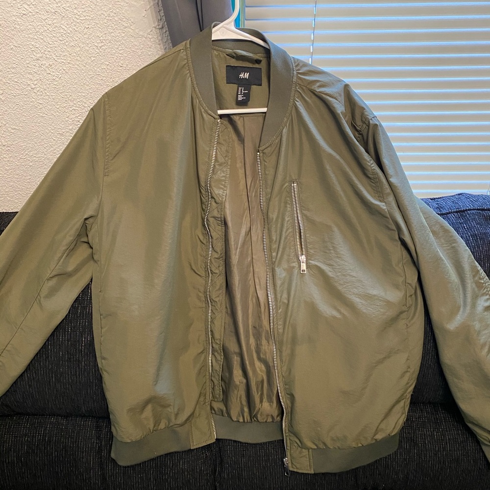 Olive Bomber by H&M. Size:M